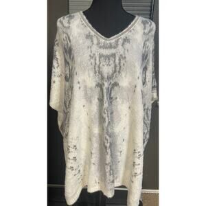 Chico's Snake Print Pancho Wrap  Size S/M